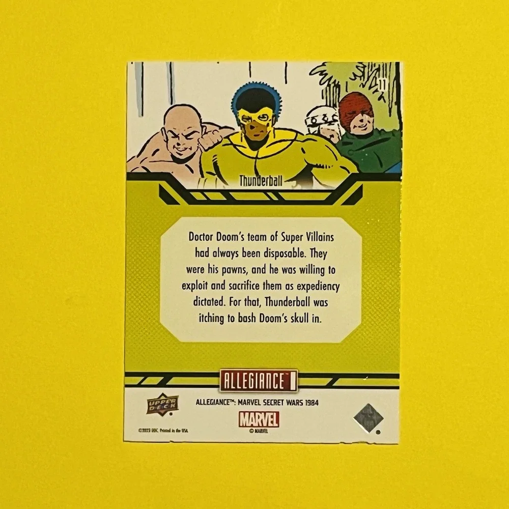 2024 Upper Deck Marvel Allegiance Secret‎ Wars Thunderball #11 Base Card